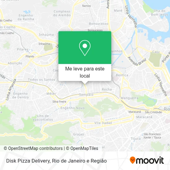 Disk Pizza Delivery mapa
