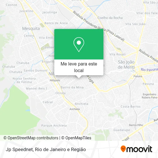 Jp Speednet mapa