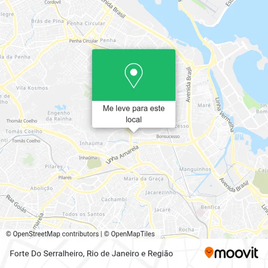 Forte Do Serralheiro mapa