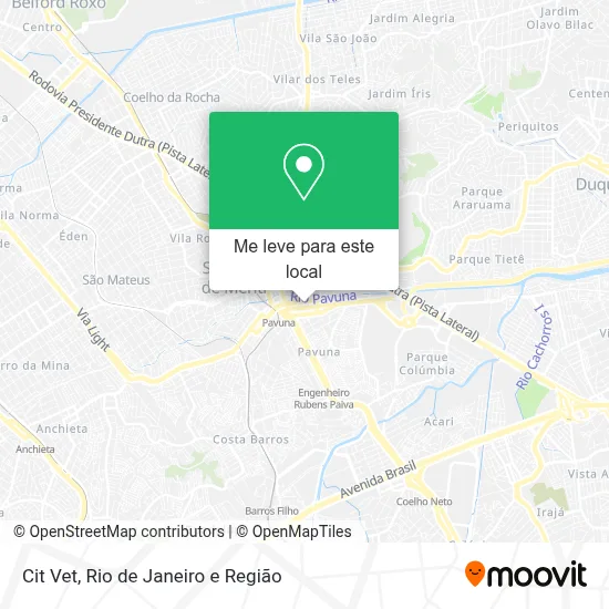 Cit Vet mapa