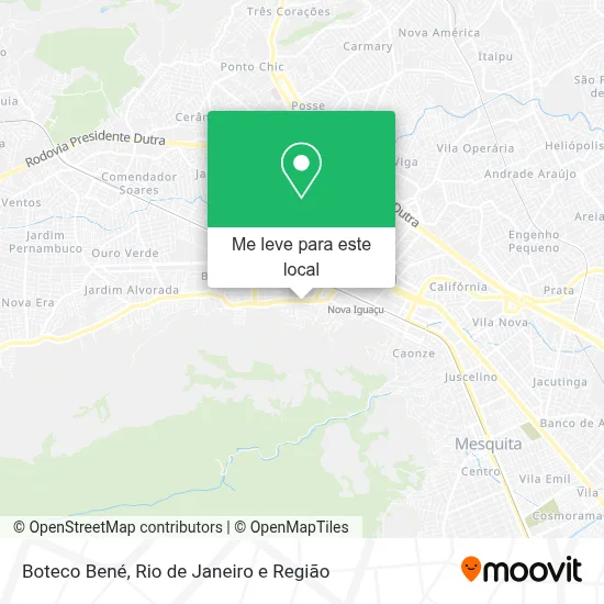 Boteco Bené mapa
