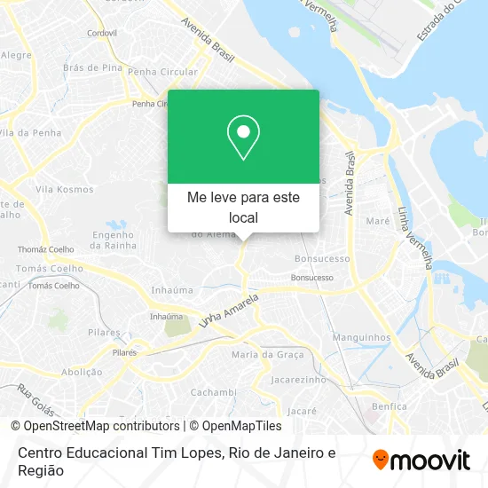 Centro Educacional Tim Lopes mapa