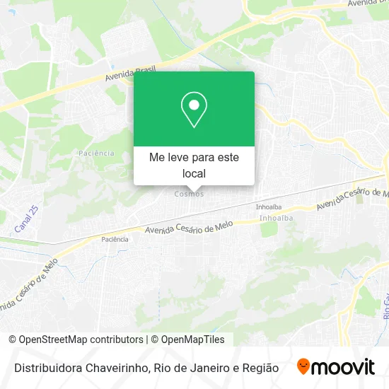 Distribuidora Chaveirinho mapa