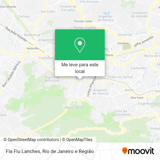 Fla Flu Lanches mapa