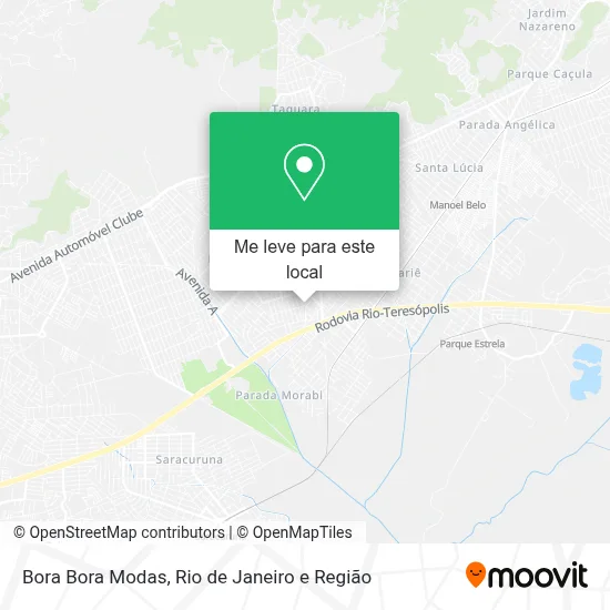 Bora Bora Modas mapa