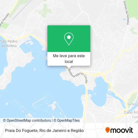 Praia Do Foguete mapa