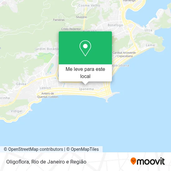 Oligoflora mapa