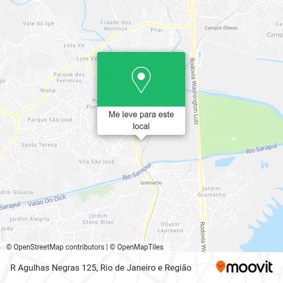 R Agulhas Negras 125 mapa