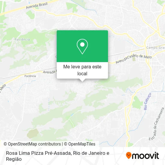 Rosa Lima Pizza Pré-Assada mapa