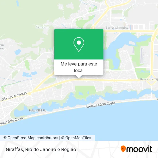 Giraffas mapa