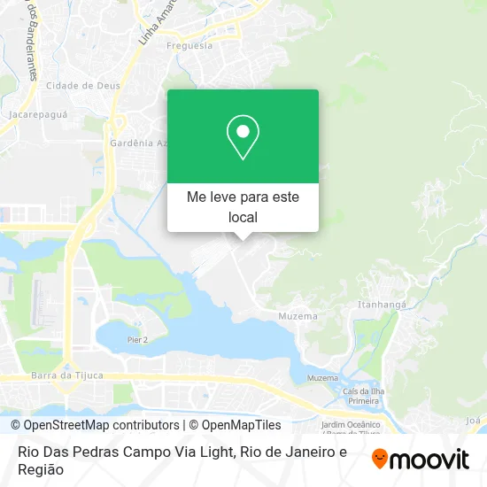 Rio Das Pedras Campo Via Light mapa