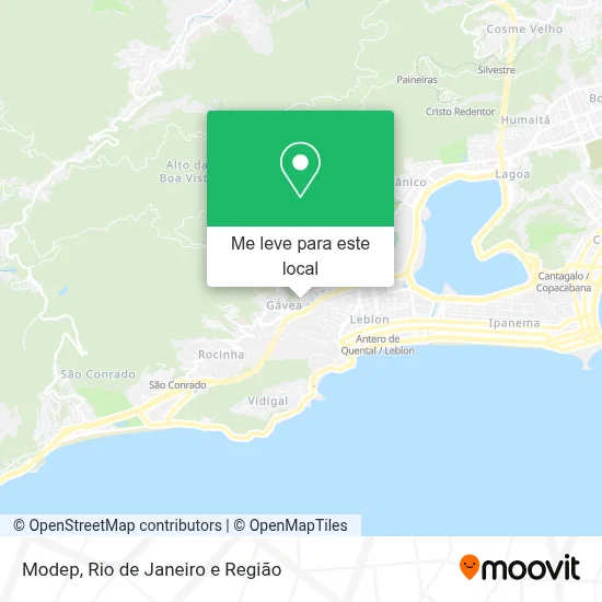 Modep mapa