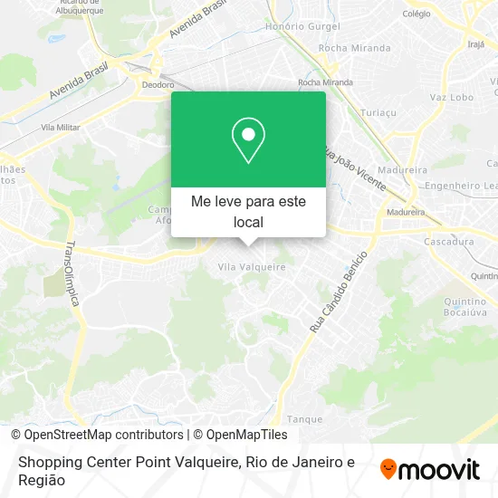 Shopping Center Point Valqueire mapa