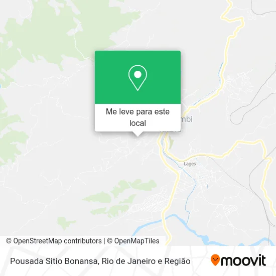 Pousada Sitio Bonansa mapa