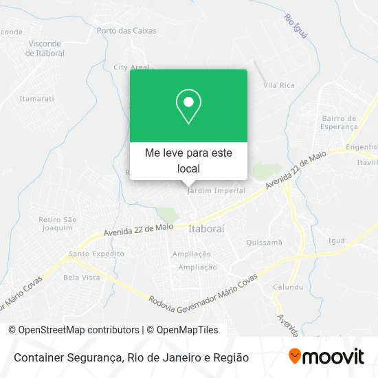 Container Segurança mapa