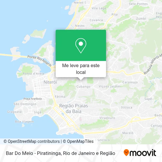 Bar Do Meio - Piratininga mapa