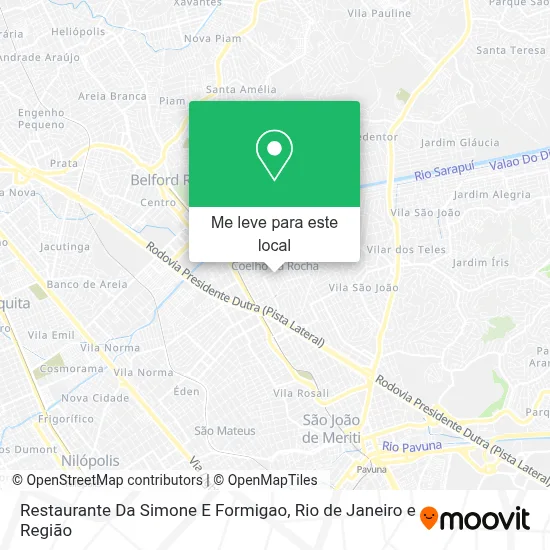 Restaurante Da Simone E Formigao mapa
