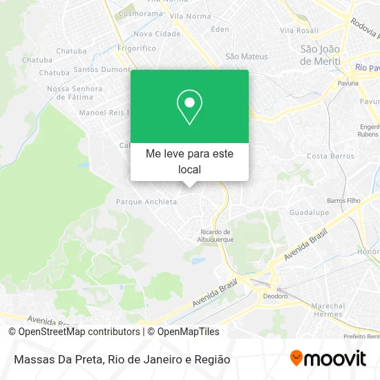 Massas Da Preta mapa