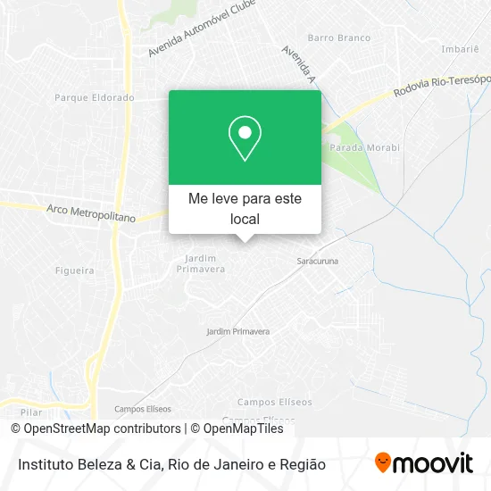 Instituto Beleza & Cia mapa