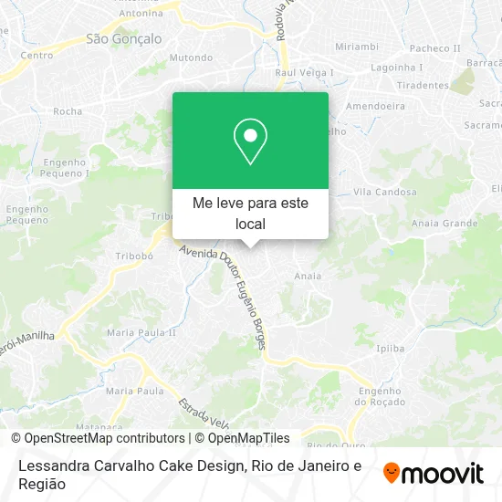 Lessandra Carvalho Cake Design mapa