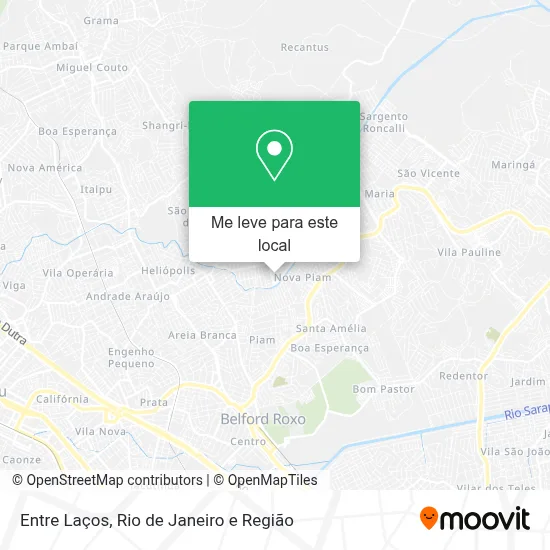 Entre Laços mapa