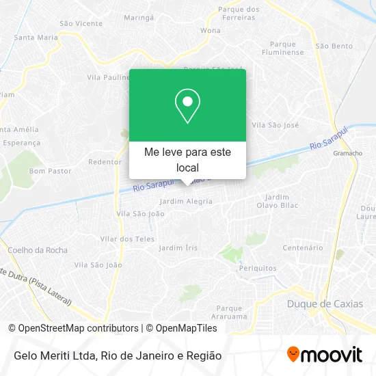 Gelo Meriti Ltda mapa