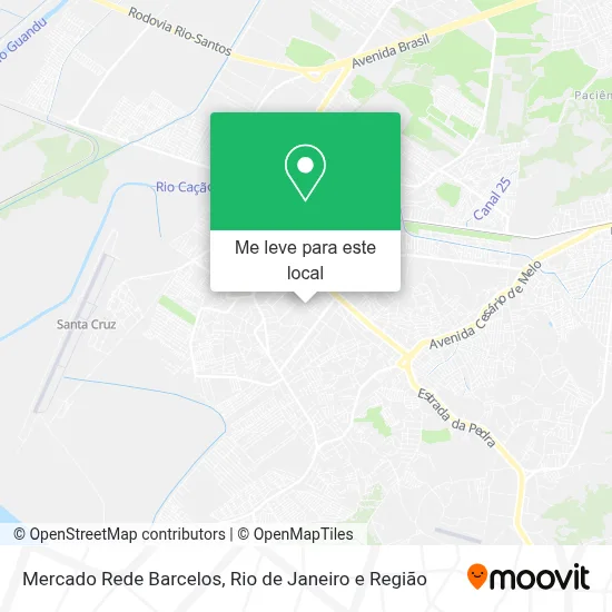 Mercado Rede Barcelos mapa