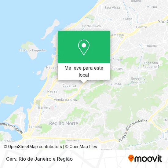 Cerv mapa