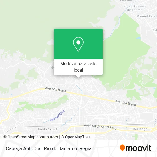 Cabeça Auto Car mapa
