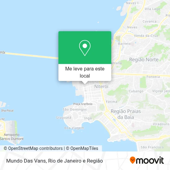 Mundo Das Vans mapa