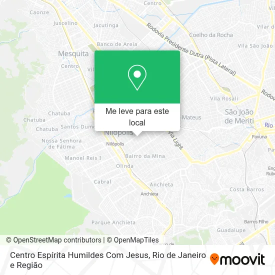 Centro Espírita Humildes Com Jesus mapa