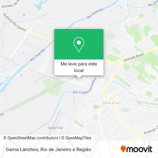 Gama Lanches mapa