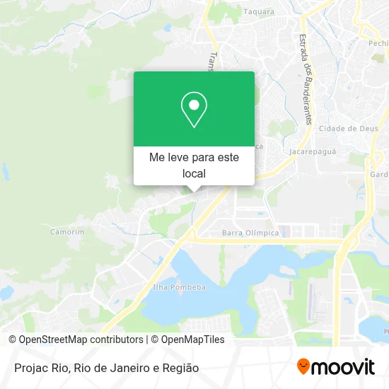 Projac Rio mapa