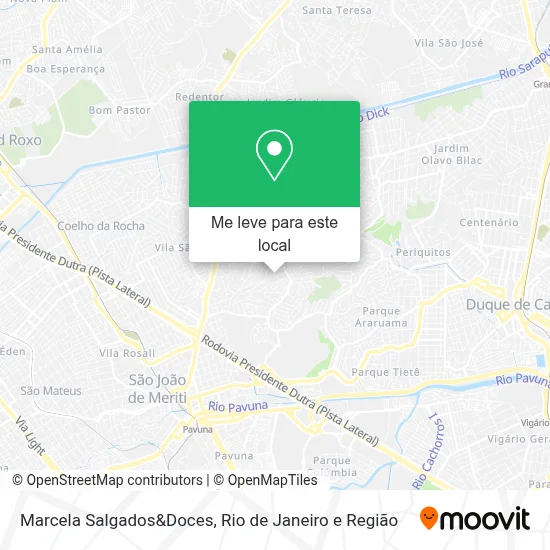 Marcela Salgados&Doces mapa