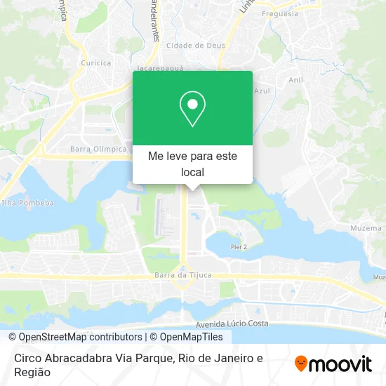 Circo Abracadabra Via Parque mapa