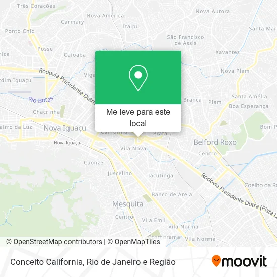 Conceito California mapa