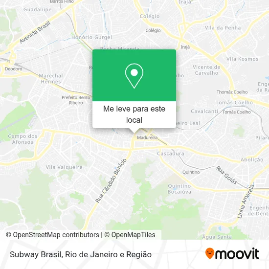Subway Brasil mapa