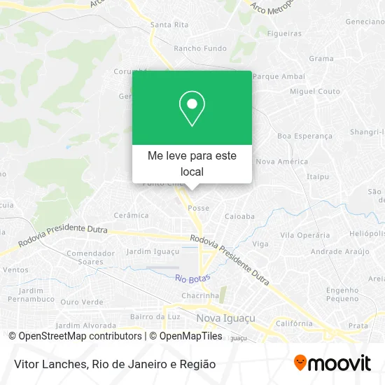 Vitor Lanches mapa