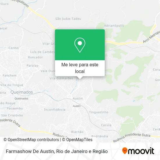 Farmashow De Austin mapa