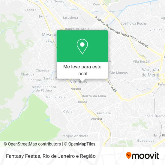 Fantasy Festas mapa
