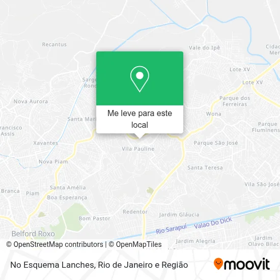 No Esquema Lanches mapa