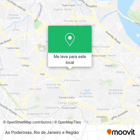 As Poderosas mapa