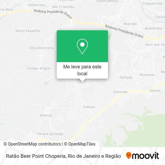 Ratão Beer Point Choperia mapa