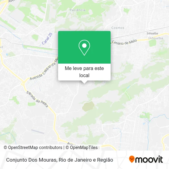 Conjunto Dos Mouras mapa