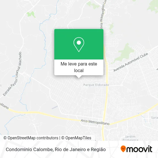 Condominio Calombe mapa