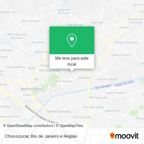 Chocoçucar mapa