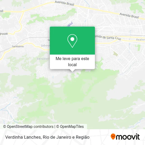Verdinha Lanches mapa