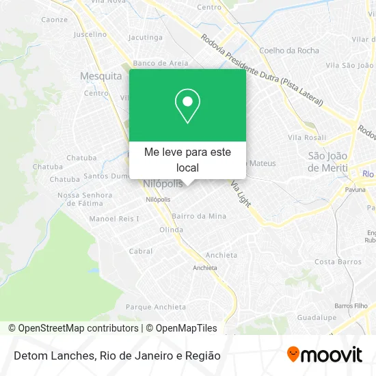 Detom Lanches mapa