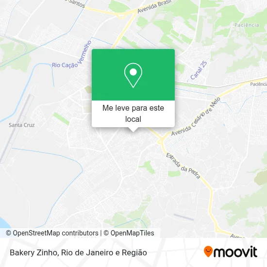 Bakery Zinho mapa