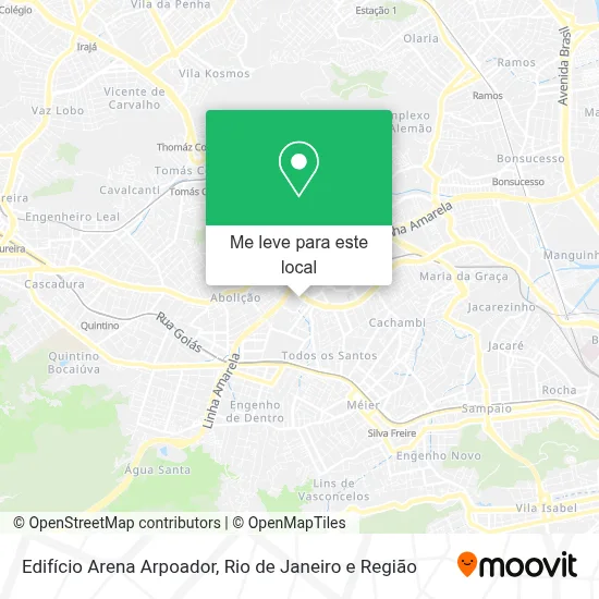 Edifício Arena Arpoador mapa